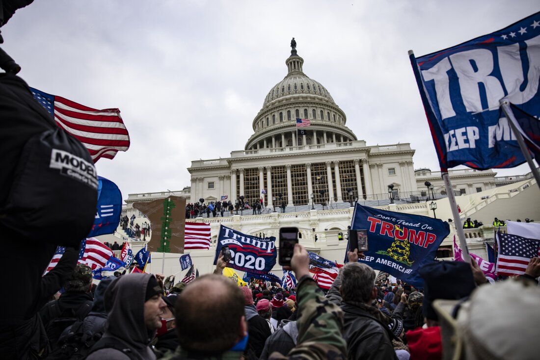 Pro-Trump supporters storm the U.S. Capitol on January 6, 2021.