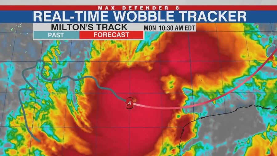 Hurricane Milton Live Wobble Tracker: Map shows real-time movements