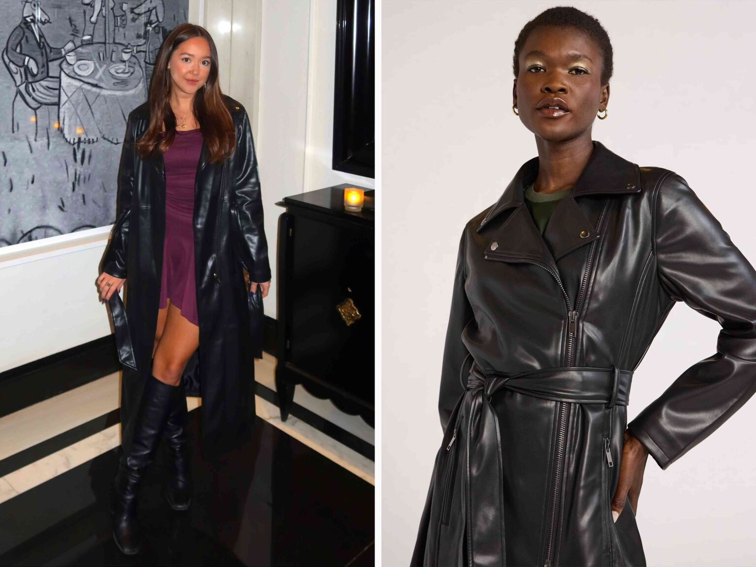 I Hated Faux Leather, but This Expensive-Looking Coat Changed That