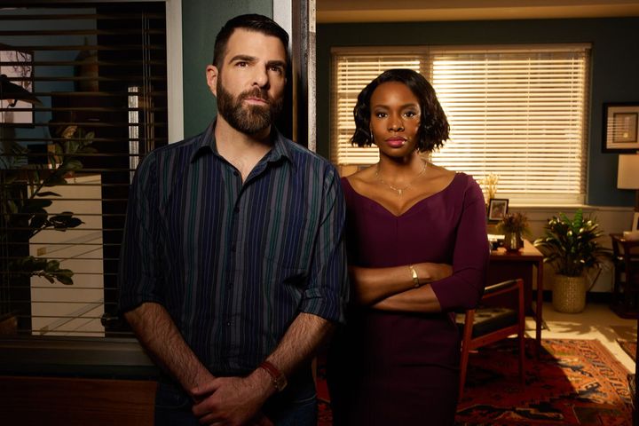 Zachary Quinto and Tamberla Perry star in NBC's "Brilliant Minds," which premiered last week.