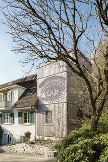 In Zurich, the Facade of an Eco-Friendly Home Extension Looks Like an Eyeball