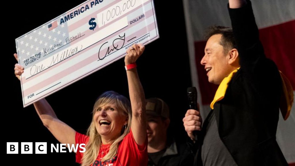 Is Musk's $1m-a-day cash giveaway to US voters legal?