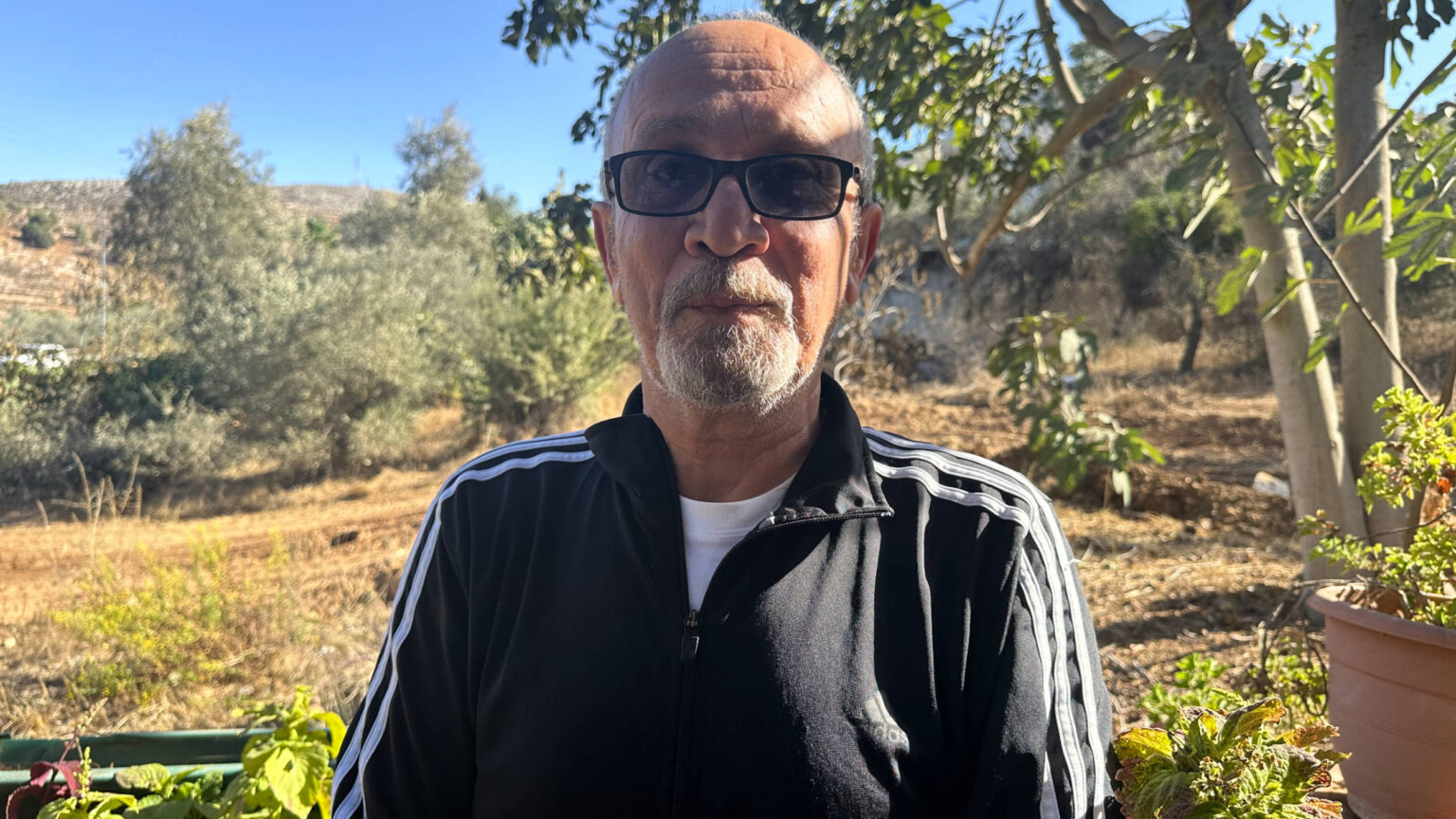 'My grandfather planted these olive trees in front of me...But these bulldozers destroyed them all within hours, right before my eyes,' Ziad Ghafari says (Aziza Nofal/MEE)