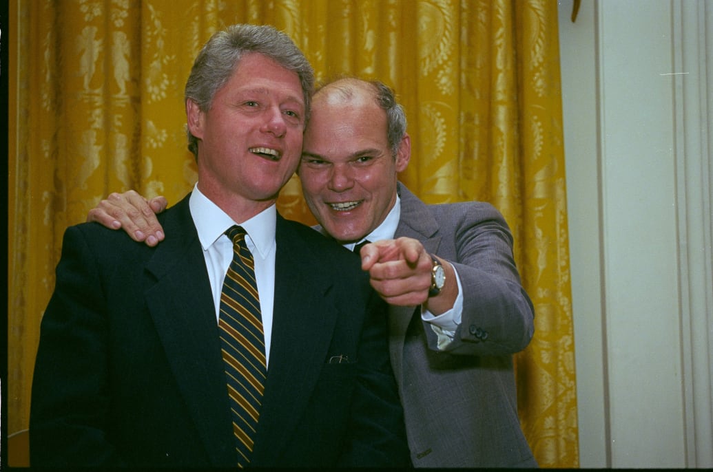 Bill Clinton and James Carville