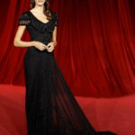 Kaia Gerber Academy Museum Gala Audrey Hepburn gown