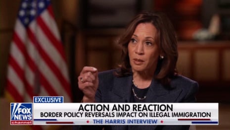 Kamala Harris grilled on immigration in Fox News interview – video