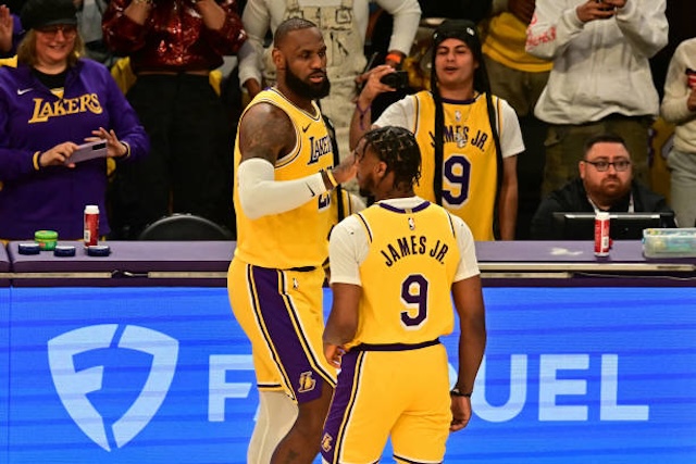 Lakers Video: LeBron & Bronny James Make History On Opening Night Against Timberwolves