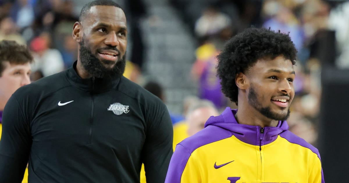 LeBron James Pranks Bronny With Cereal in Car Ahead of Their First NBA Game Together