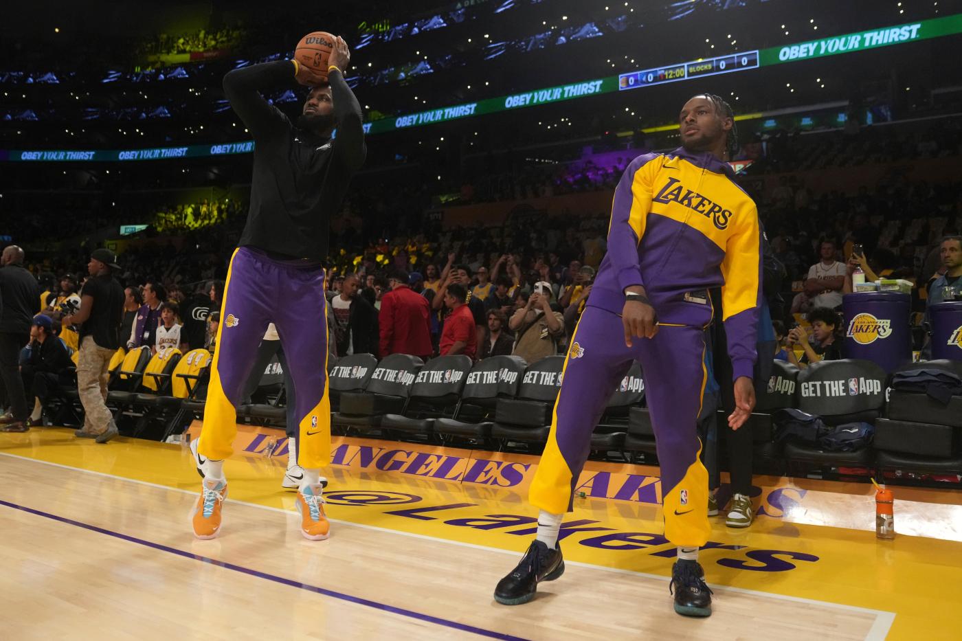 LeBron and Bronny James make history as the NBA’s first father-son duo to play together