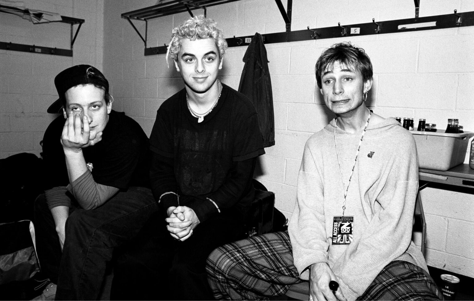 Tre Cool, Billie Joe Armstrong and Mike Dirnt in 1994