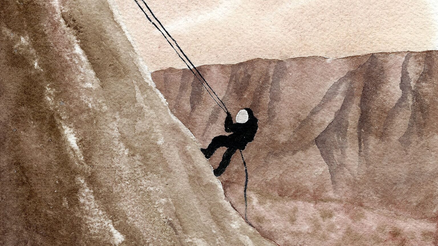 'Lost in insignificance': Here's what it's like to rappel into the solar system's largest canyon