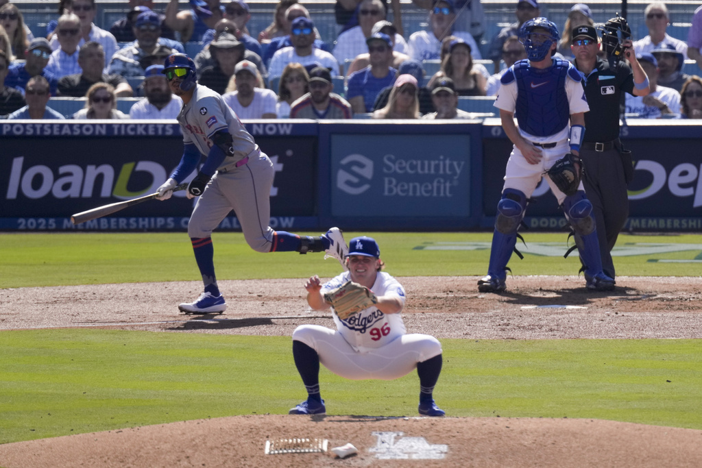 Mark Vientos, Sean Manaea deliver as Mets take Game 2 of NLCS vs. Dodgers