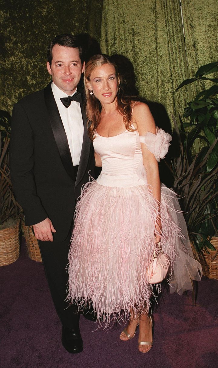 Actors Matthew Broderick, left, and Sarah Jessica Parker are pictured in 2000.