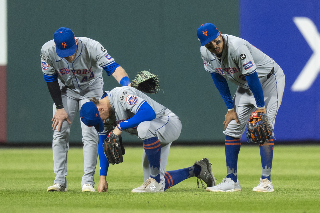 Mets Notebook: Brandon Nimmo playing through plantar fasciitis