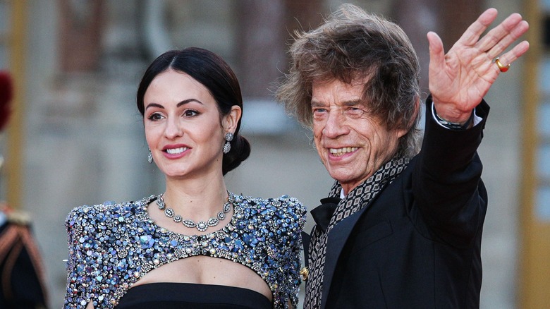 Melanie Hamrick and Mick Jagger smiling