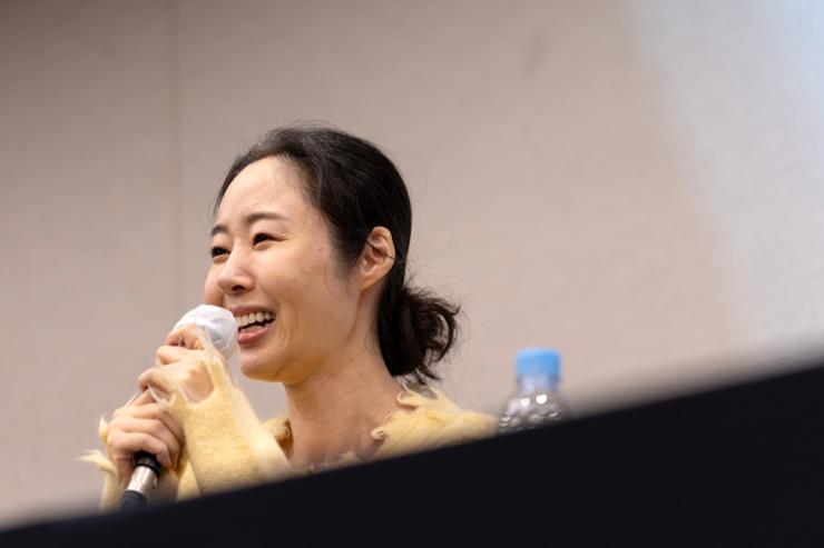 Min Hee-jin speaks during a press conference at Korea Press Center in Jung District, Seoul, May 31. Korea Times photo by Park Mi-so