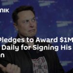 Musk Pledges to Award $1Mln to Voters Daily for Signing His Petition