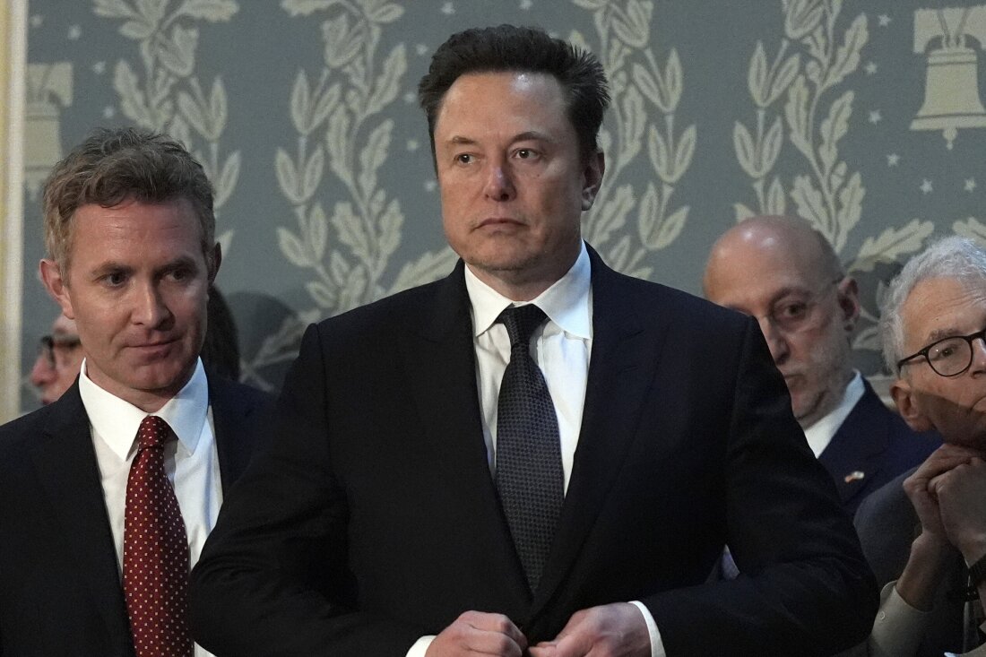 Elon Musk arrives before a joint meeting of Congress at the Capitol in Washington in July.