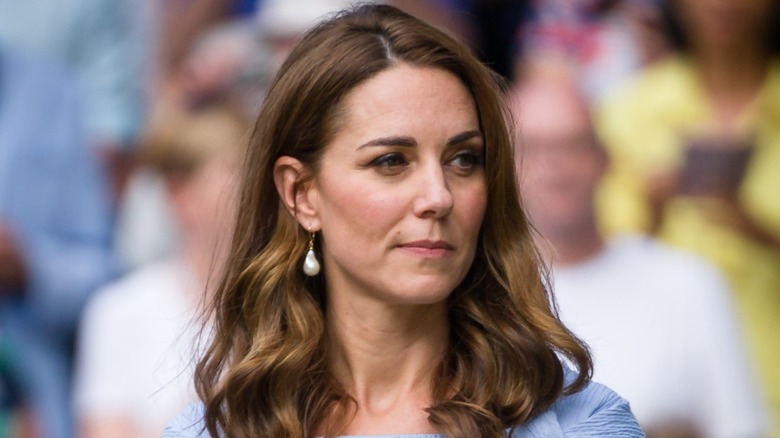 Kate Middleton frowning