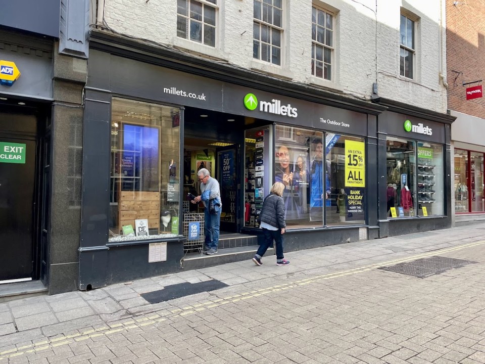 Picture of Millets store at York City Centre