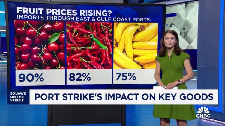 Prices of key goods on the rise as port strike impact spreads