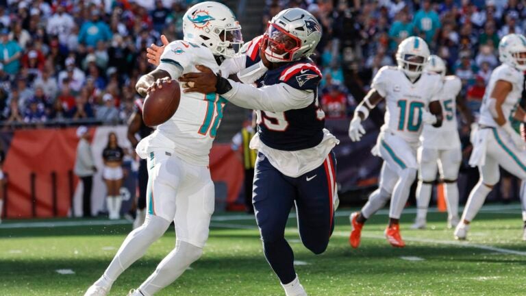 Patriots DE Keion White fined nearly $20K by NFL for two penalties vs. Dolphins