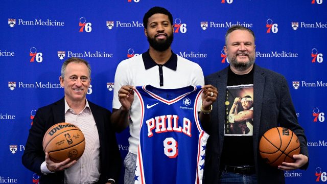 Paul George scores 23 points in pre-season debut with 76ers