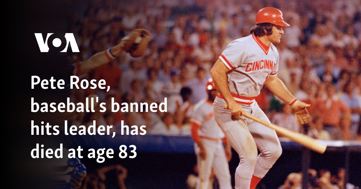 Pete Rose, baseball's banned hits leader, has died at age 83