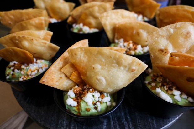 The Little Goat avocado dip will be offered during the 2024-2025 season at the United Center. (Eileen T. Meslar/Chicago Tribune)