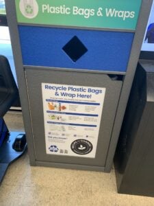 A store drop-off receptacle