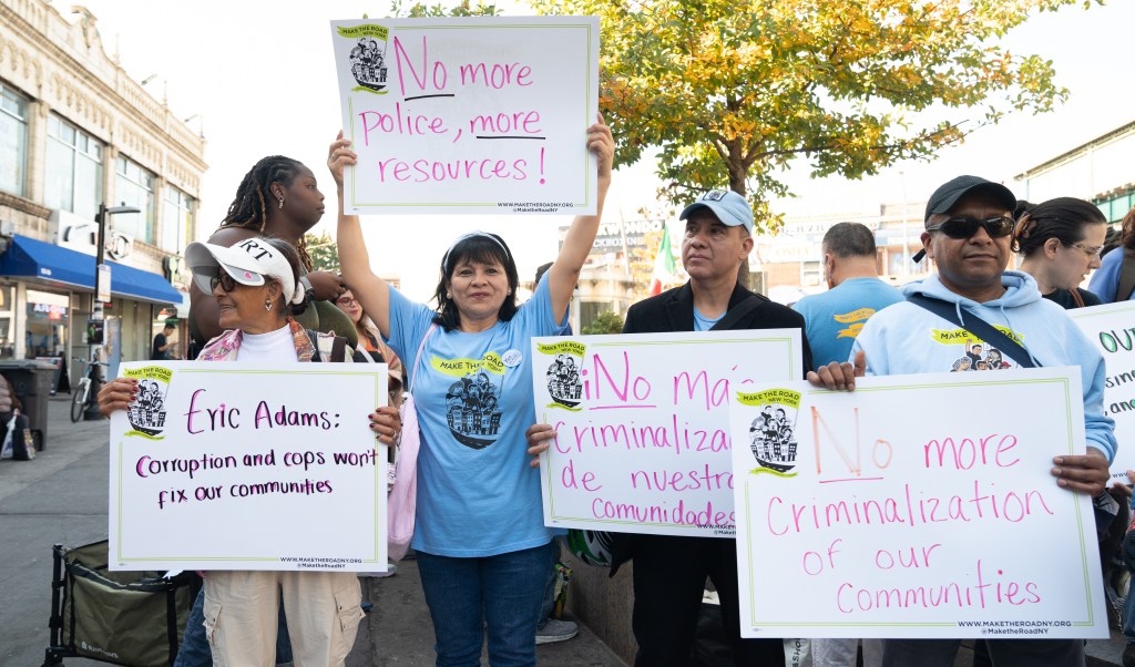 Queens sex workers, vendors protest NYPD’s Roosevelt Ave. crime crackdown