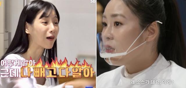 Ok-sun from 'I Am Solo' season 22, left, and Seonkyoung Longuist from 'Culinary Class Wars' face cyberbullying after their shows aired. Captured from SBS/Netflix