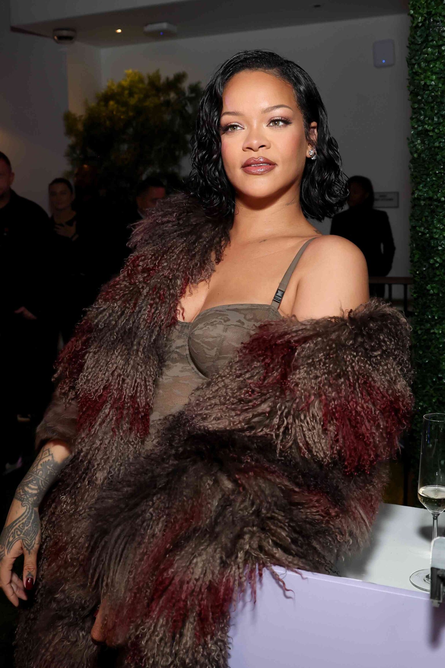 Rihanna's Corset Camo Mini Dress Makes the Y2K Club Staple Look So Chic