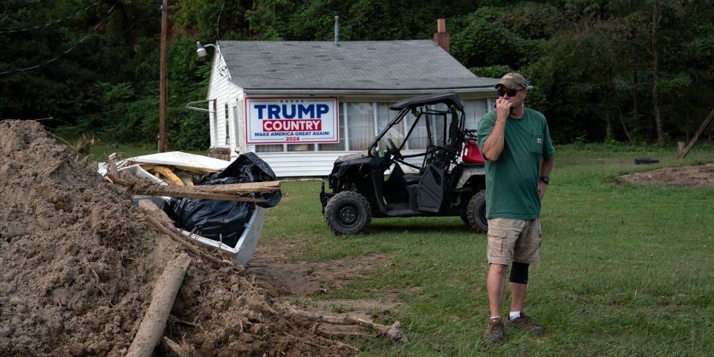 Rural North Carolinians are key for Trump's election chances in the swing state. Hurricane Helene upended their lives.