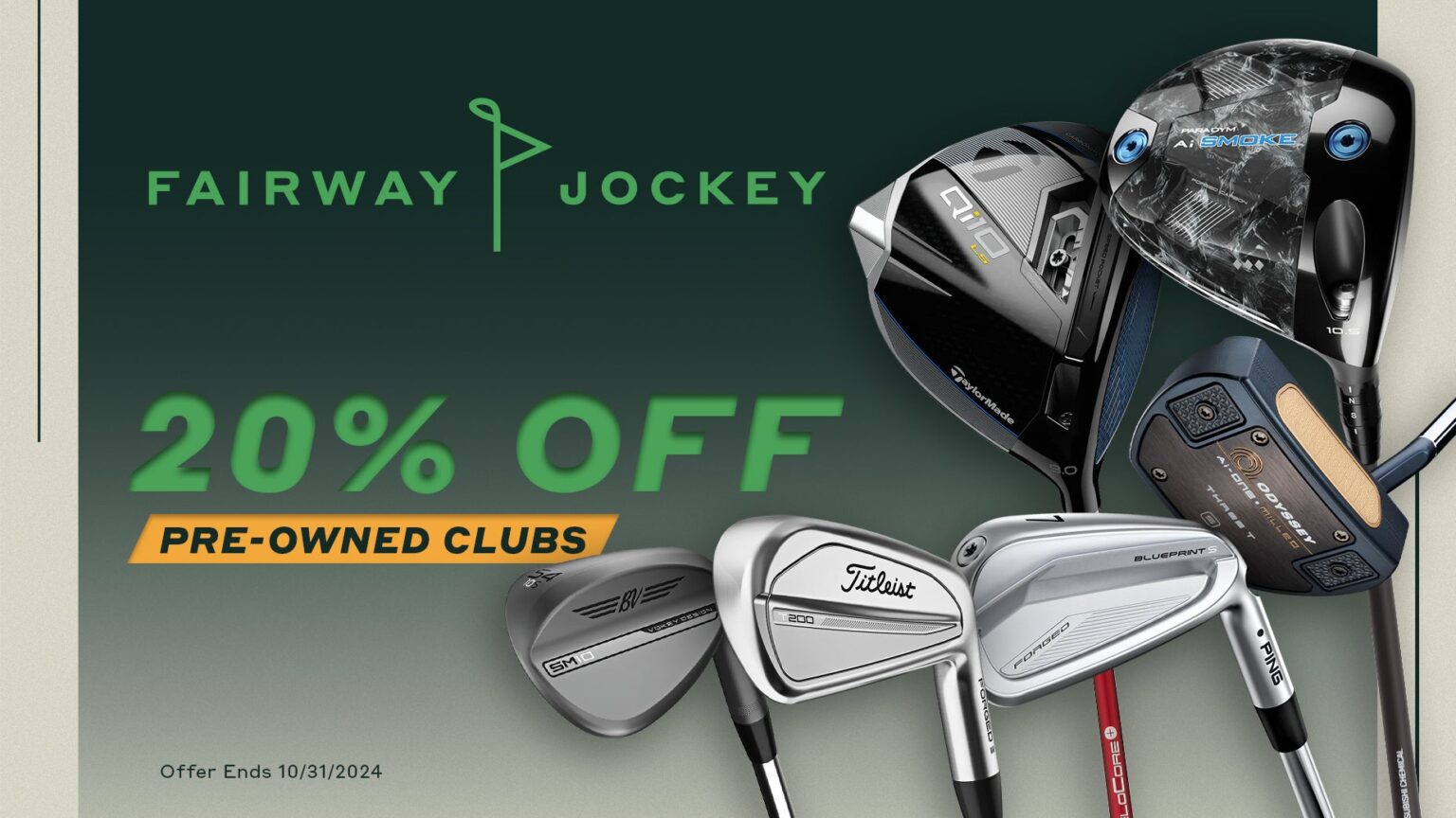 Save big this month on all pre-owned premium golf clubs