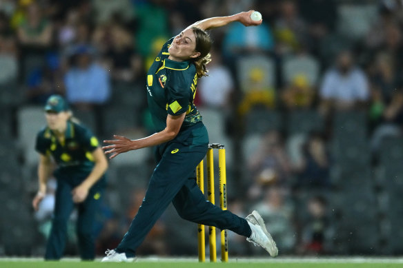 Tayla Vlaeminck is out of the rest of Australia’s T20 World Cup campaign.