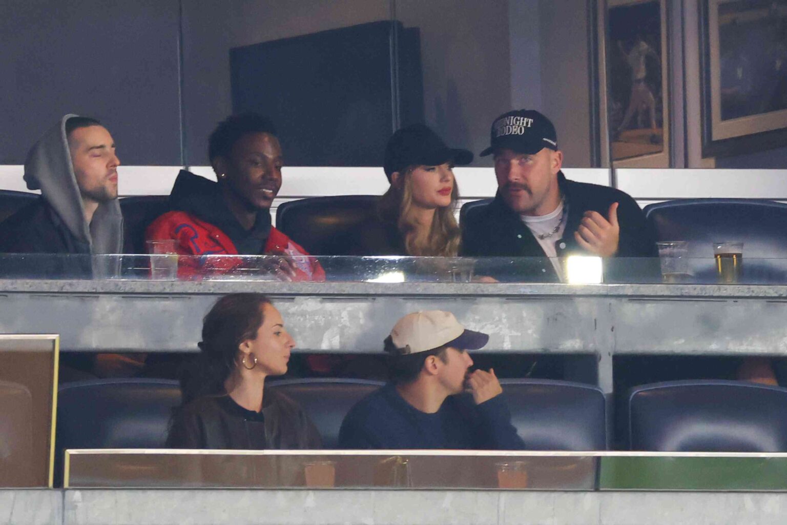 Taylor Swift and Travis Kelce Had the Cutest PDA at Yankees vs. Guardians Game