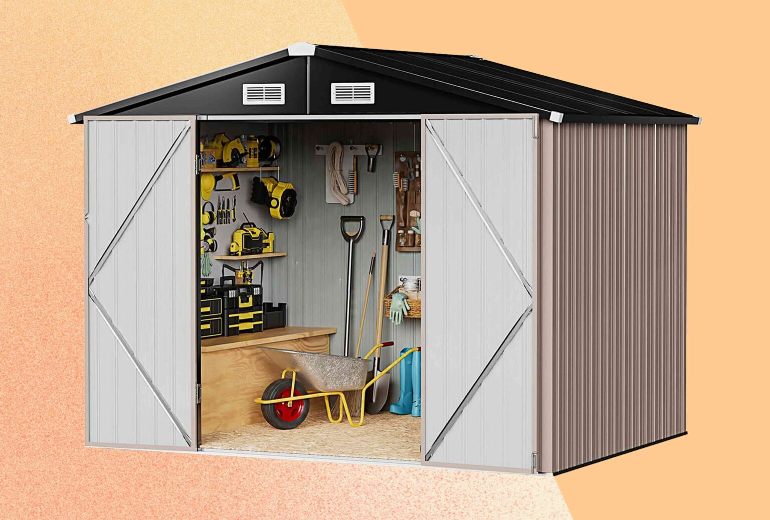 This Spacious Storage Shed Comes to Your Door in a Box—and It’s on Sale for $150