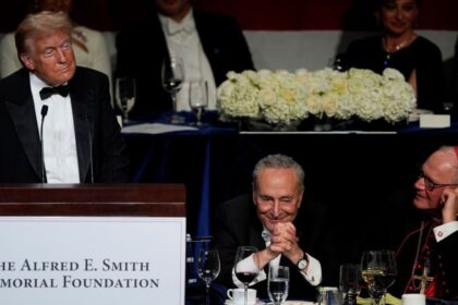 Trump roasts absent Harris at Al Smith dinner