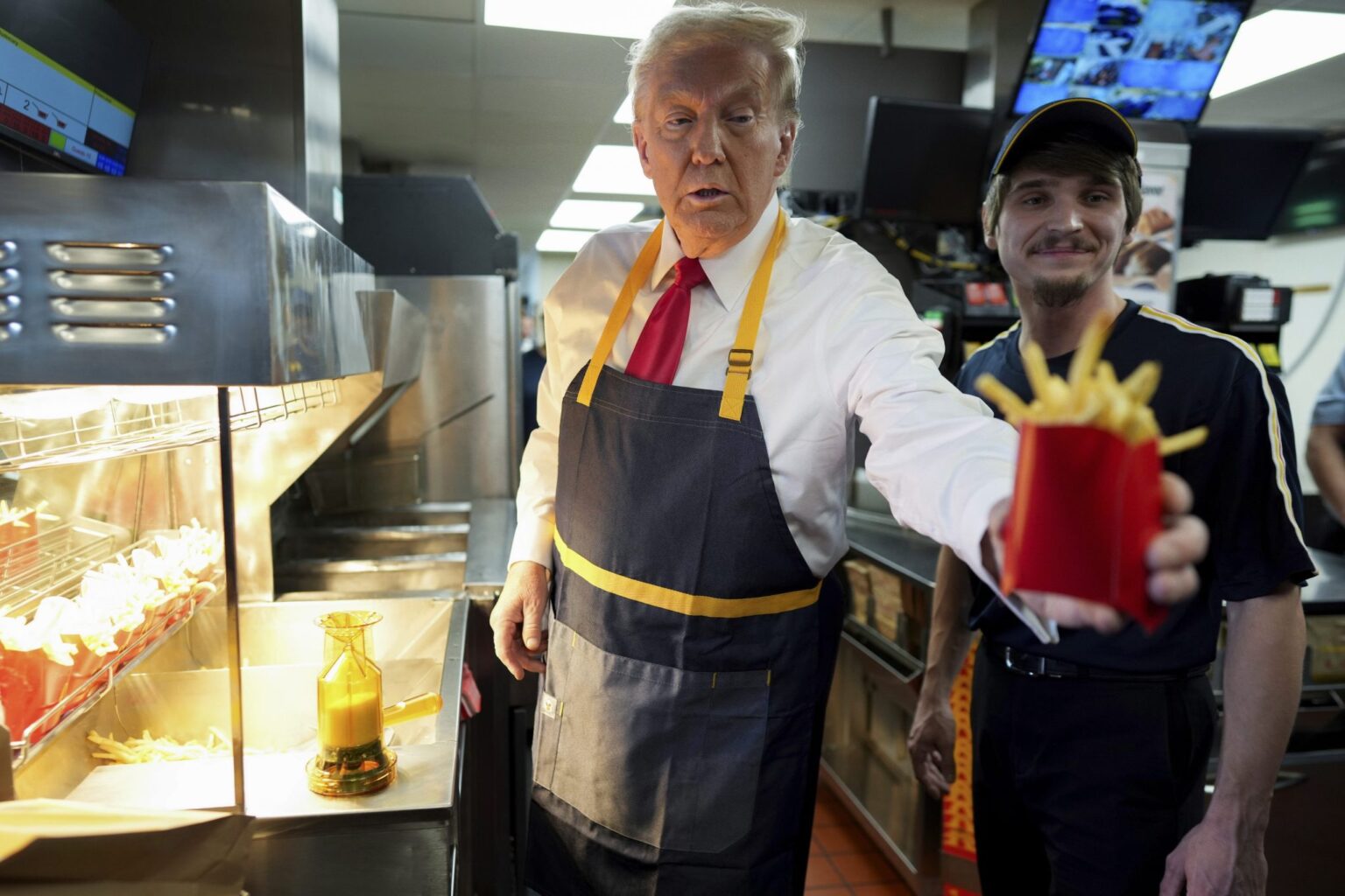 Trump slings fries at McDonald's—'It requires great expertise, actually'