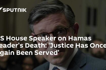 US House Speaker on Hamas Leader's Death: 'Justice Has Once Again Been Served'