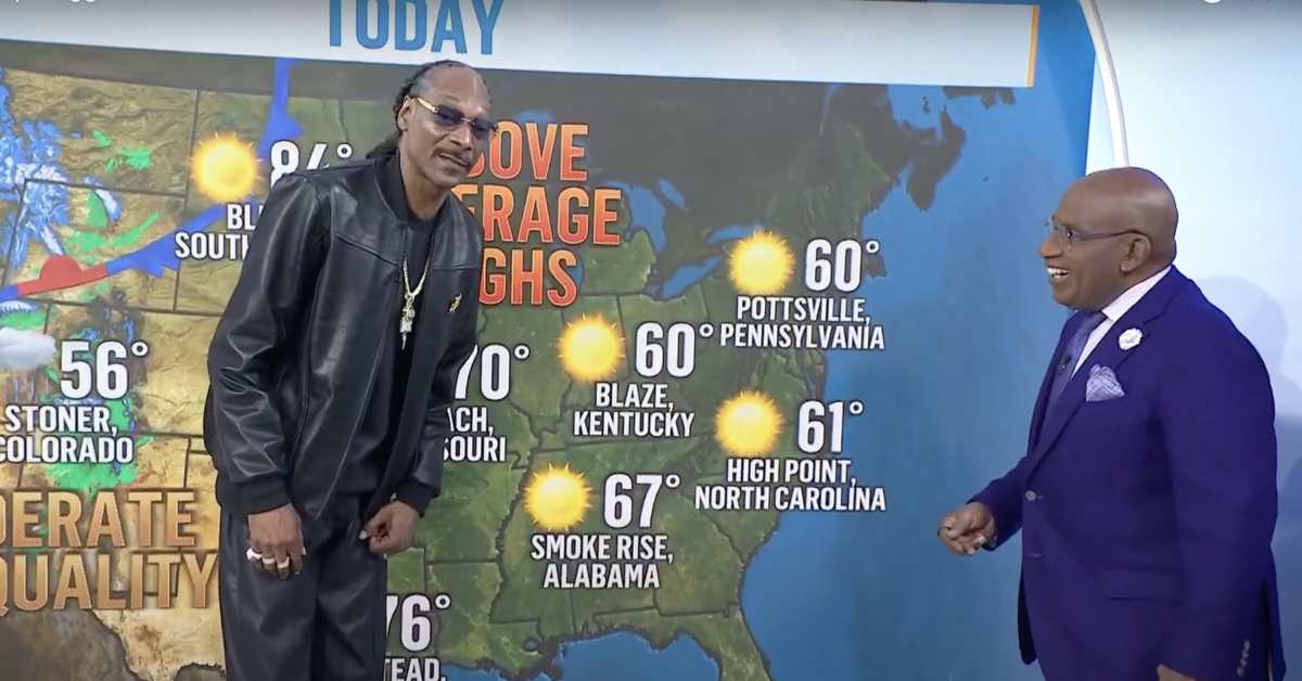 Watch Snoop Dogg and Al Roker Put Weed-Friendly Spin on Weather Reporter