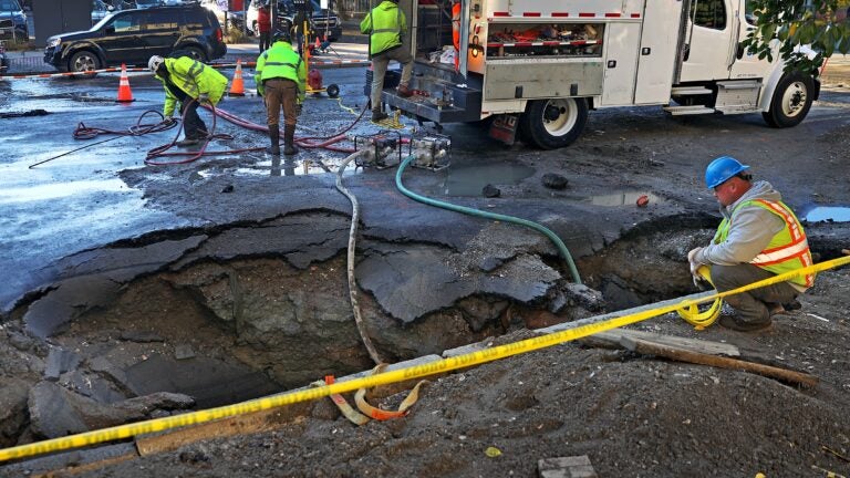 Water main break hits Tremont Street again, soaking art gallery