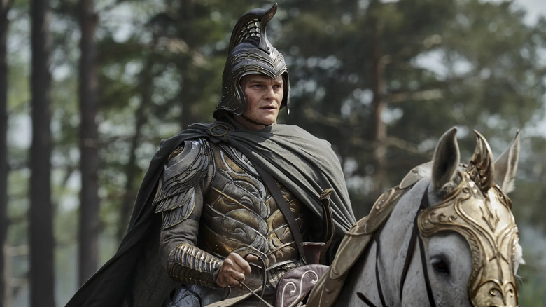 Close up of Elrond in armor