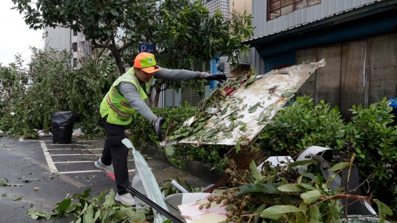 Work and travel resume across Taiwan after Typhoon Krathon dissipates