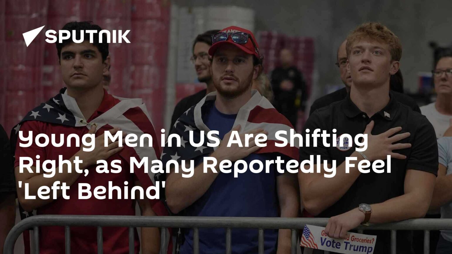 Young Men in US Are Shifting Right, as Many Reportedly Feel 'Left Behind'