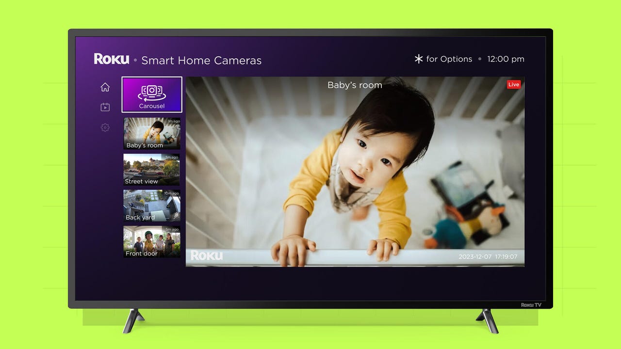 Roku Smart Home Camera Carousel