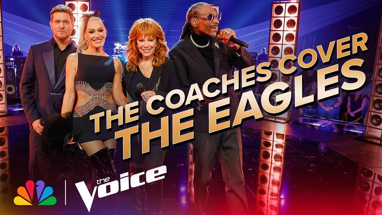 Coaches Bublé, Gwen, Reba and Snoop Perform the Eagles'