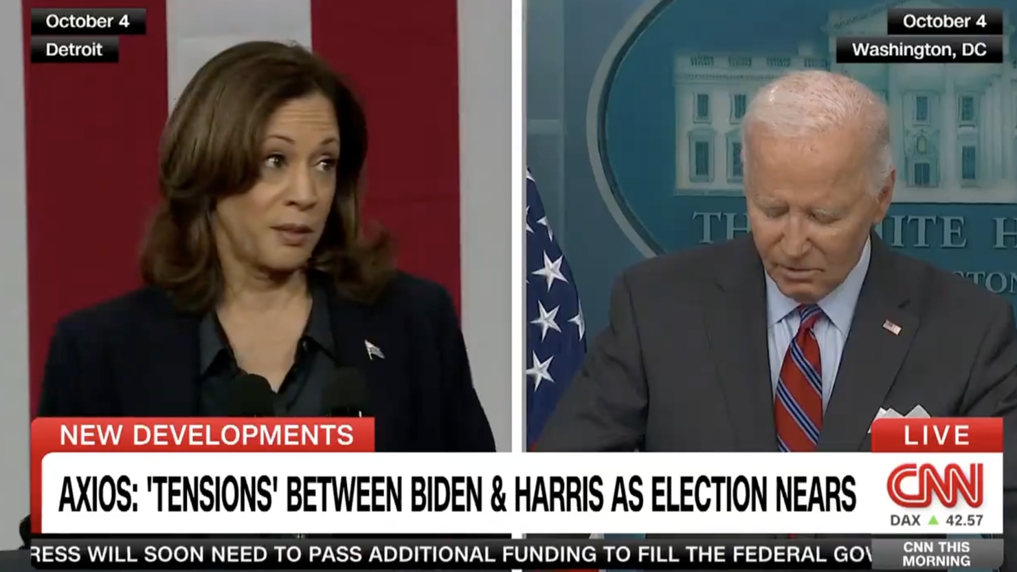 ‘Emotional’ Biden’s Feelings Driving Tensions Between His and Harris’ Teams: CNN Analyst